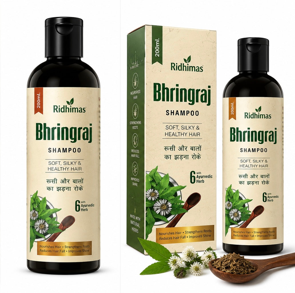 RIDHIMAS Bhringraj Hair Oil – Ayurvedic Herbal Hair & Scalp Care | 200 ml